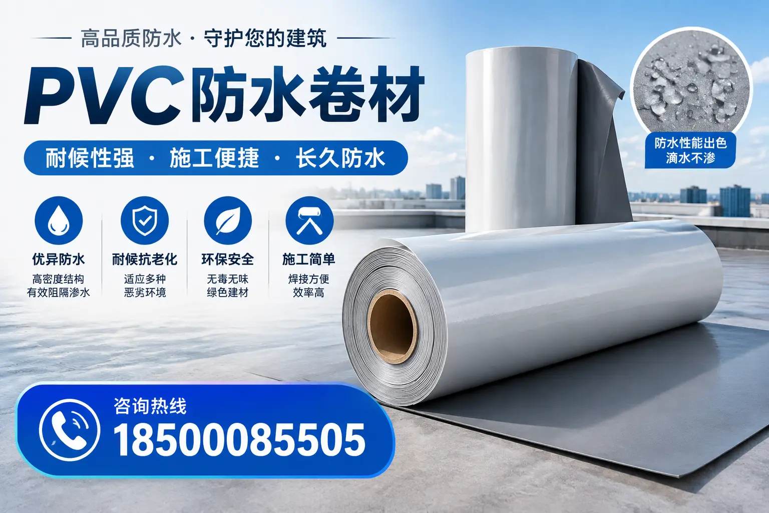 pvc防水卷材在永州的行业应用前景分析